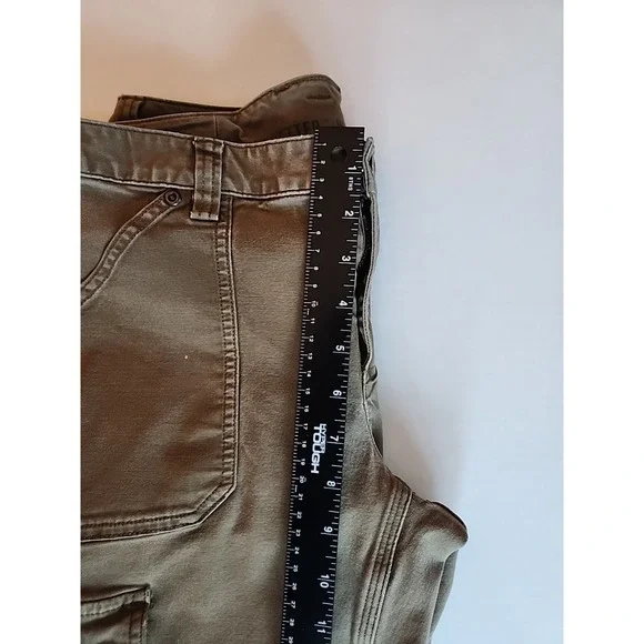 Duluth Trading Cargo‎ Pant Curvesetter Canvas Utility Casual Brown Womens 8x31 - Picture 8 of 16